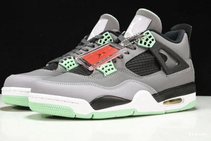 Green Retro Air Jordan 4 Glow 308497-033 1010
